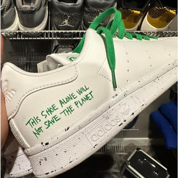 adidas Other - NWT!! Men’s Adidas Stan Smith Clean Classics.       Save The Planet 10.5